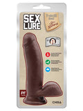 Sex Lure Kıkırdaklı Gerçekçi Dildo - 17.5cm Zenci - C-CH7295