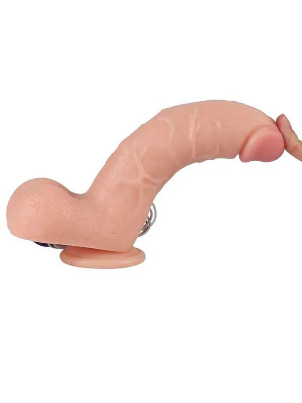 Shequ Adam Vibrating Realistik Vantuzlu Titreşimli Dildo 21 cm - CXSWBC10012V
