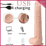 Shequ Bart 30 Cm Gerçekçi Ultra Long Vibratör - FA-WBE10038