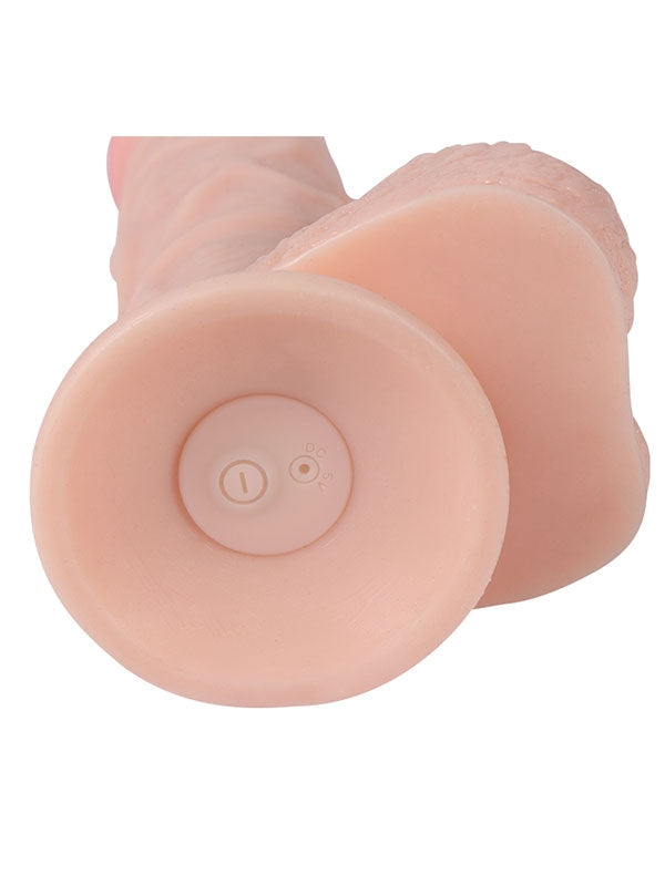 SHEQU Hans Şarjlı Uzaktan Kumandalı Gerçekçi Realistik Dildo 21 cm - SQWBC10012
