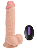 SHEQU Hans Şarjlı Uzaktan Kumandalı Gerçekçi Realistik Dildo 21 cm - SQWBC10012