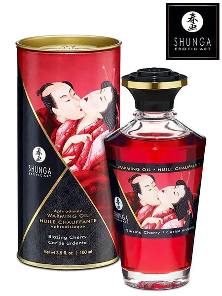 Shunga Warming Oil Blazing Cherry Sevişme Yağı 100 ml - SC94512BC
