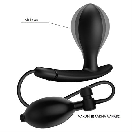 Şişebilen Pompalı Anal Plug - Drake - BDM4011