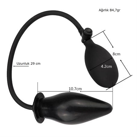 Şişebilen Pompalı Anal Plug - Pumpn Play - BDM1118
