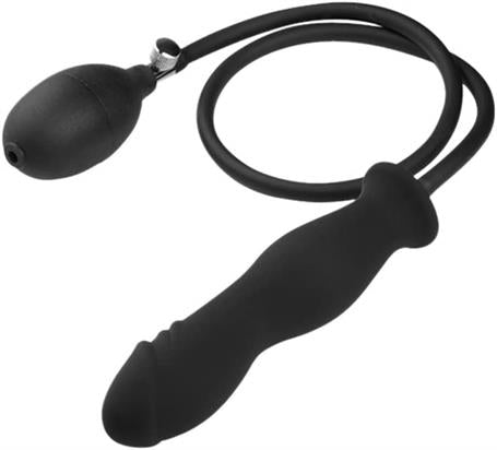 Şişebilen Pompalı Boğumlu Anal Plug Siyah - BDM1815