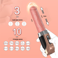 Şişirilebilir İleri Geri Hareketli USB Manyetik Şarjlı 23 cm İleri Geri Hareketli Titreşimli Dildo - Jose - BDM1627