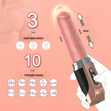 Şişirilebilir İleri Geri Hareketli USB Manyetik Şarjlı 23 cm İleri Geri Hareketli Titreşimli Dildo - Jose - BDM1627