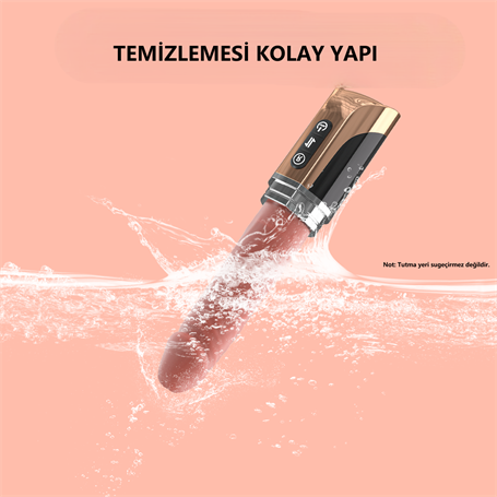 Şişirilebilir İleri Geri Hareketli USB Manyetik Şarjlı 23 cm İleri Geri Hareketli Titreşimli Dildo - Jose - BDM1627