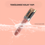 Şişirilebilir İleri Geri Hareketli USB Manyetik Şarjlı 23 cm İleri Geri Hareketli Titreşimli Dildo - Jose - BDM1627