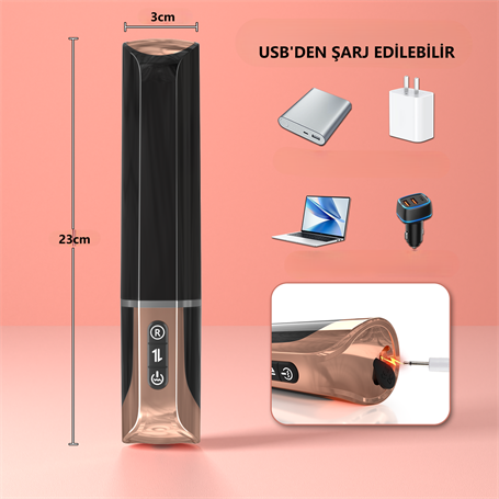 Şişirilebilir İleri Geri Hareketli USB Manyetik Şarjlı 23 cm İleri Geri Hareketli Titreşimli Dildo - Jose - BDM1627