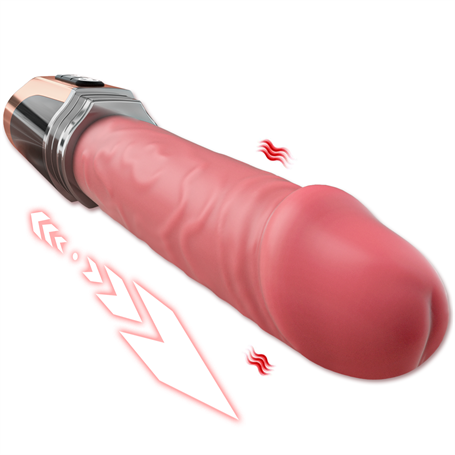 Şişirilebilir İleri Geri Hareketli USB Manyetik Şarjlı 23 cm İleri Geri Hareketli Titreşimli Dildo - Jose - BDM1627