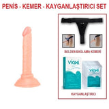 Shin 15 Cm Belden Bağlamalı Dildo Set - FA-XM251B