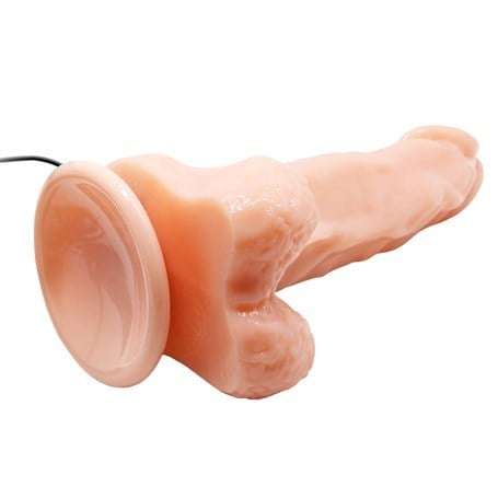 17 cm Belden Bağlamalı Gerçekçi Titreşimli Dildo Vibratör Penis - BDM8018AB