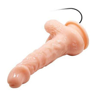 17 cm Belden Bağlamalı Gerçekçi Titreşimli Dildo Vibratör Penis - CA-BDM8018AB