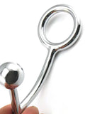 Çelik Penis Halkalı Anal Plug - SM396