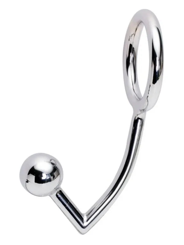 Çelik Penis Halkalı Anal Plug - SM396