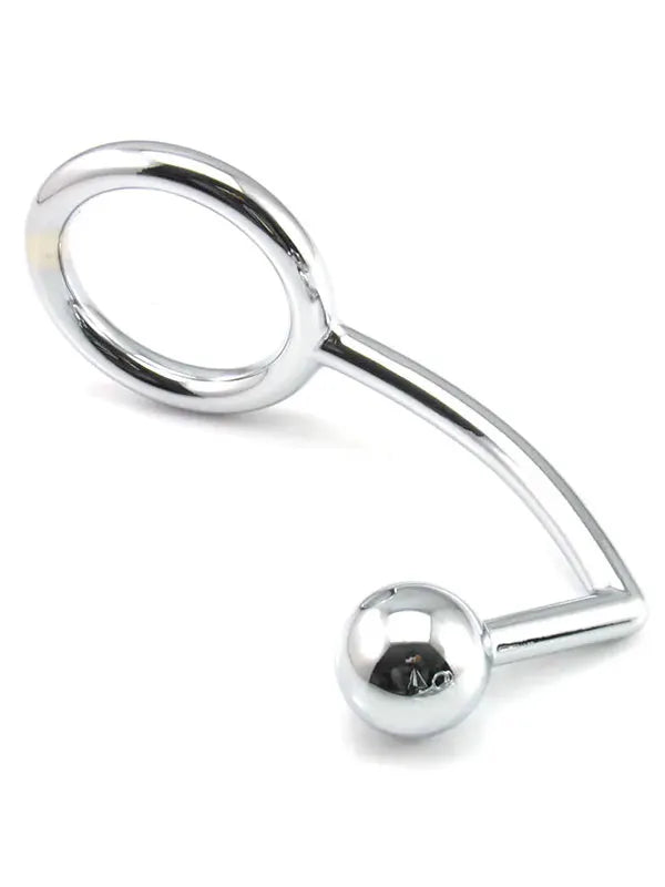 Çelik Penis Halkalı Anal Plug - SM396