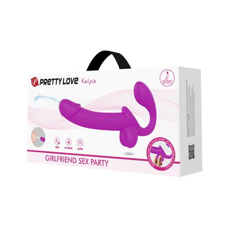 Su Fışkırtmalı Çift Taraflı G-Spot Strapon Penis - Kelpie  - BDM1269