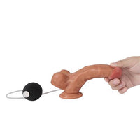 Su Fışkırtmalı Vantuzlu Ten Dokulu 18 cm Penis - BDM1289