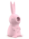 Tavşan Şeklinde Klitoral Emiş ve Dil Vibratörü Şarjlı - CAMZDB001