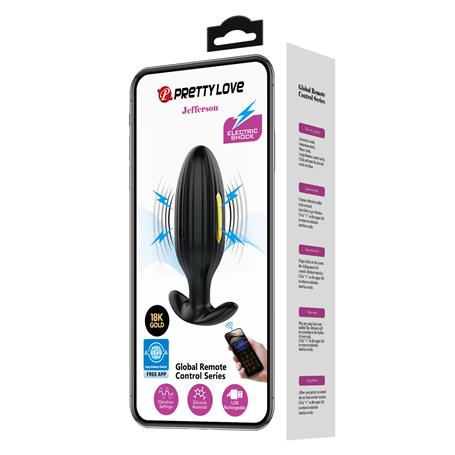 Telefon Kumandalı 12 Titreşim Fonksiyon & 3 Elektro Şoklu Teknolojik Anal Vajinal Vibratör - BDM1332