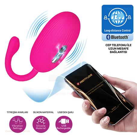 Telefon Kumandalı 12 Titreşim Fonksiyon & 3 Elektro Şoklu Teknolojik Vibratör Yumurta - BDM1331
