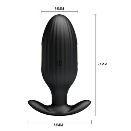 Telefon Kumandalı 12 Titreşim Fonksiyon & 3 Elektro Şoklu Teknolojik Anal Vajinal Vibratör - BDM1332