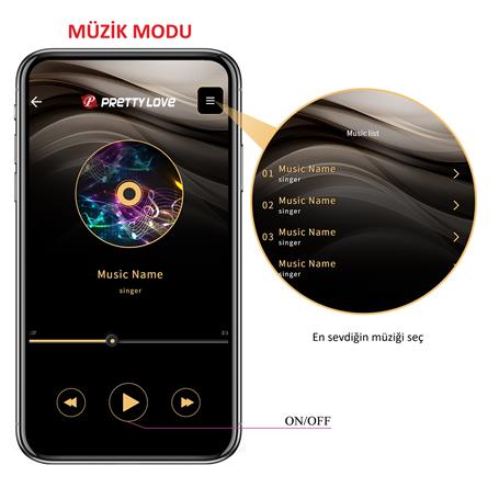 Telefon Kumandalı 12 Titreşim Fonksiyon & 3 Elektro Şoklu Teknolojik Vibratör Yumurta - BDM1331