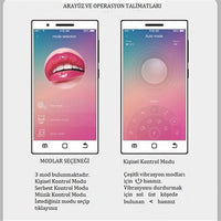 Telefondan Kumandalı 10 Fonksiyonlu Masaj Vibratörü Zevk Yumurtası - CA-BDM052