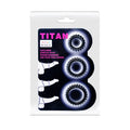 Titan 3'lü Tırtıklı Penis Halkası - BDM2143