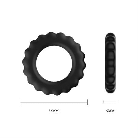 Titan 3'lü Tırtıklı Penis Halkası - BDM0148