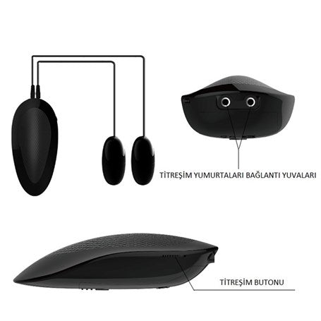 Titreşimli Bayan Kalça Vajina Anüs Mastürbatör - BDM9190