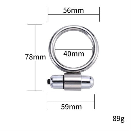 Titreşimli Metal Penis Halkası - BDM004