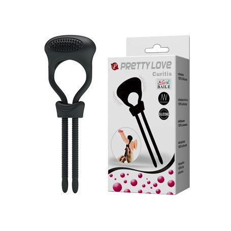 Titreşimli Penis Sıkıcı Halkası Prostat Kelepçe Yüzüğü - B1181