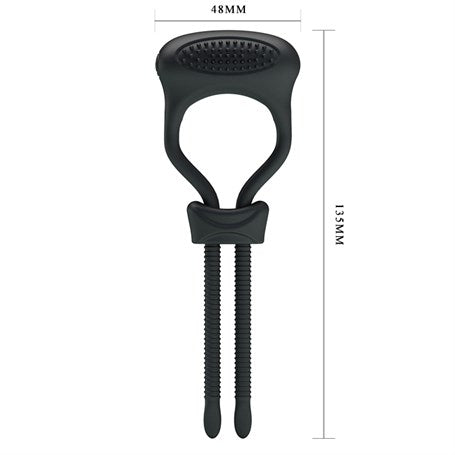 Titreşimli Penis Sıkıcı Halkası Prostat Kelepçe Yüzüğü - B1181