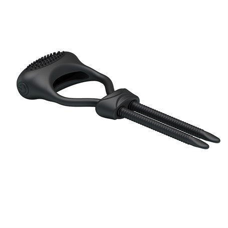 Titreşimli Penis Sıkıcı Halkası Prostat Kelepçe Yüzüğü - B1181