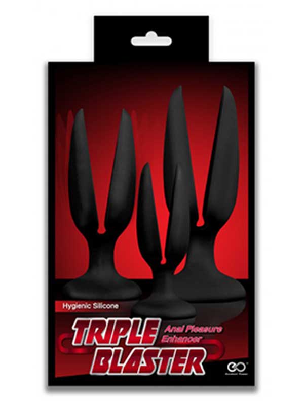 Triple Blaster Açılır 3lü Anal Tıkaç Seti - C-N3064