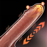 Belden Bağlamalı USB Manyetik Şarjlı 21,5 cm İleri Geri Hareketli Titreşimli Dildo - Marshall - BDM1625B