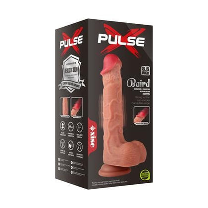 Uzaktan Kumandalı USB Manyetik Şarjlı 21,5 cm İleri Geri Hareketli Titreşimli Dildo - Baird - BDM1626