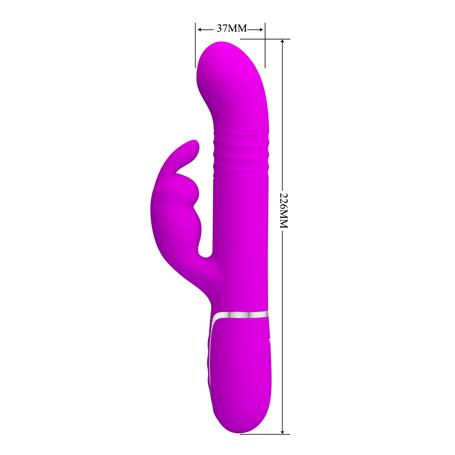 USB Manyetik Şarjlı 7 Titreşim 4 İleri Geri & 4 Rotasyon Fonksiyonlu Teknolojik G-Spot Vajinal Vibratör - BDM1357