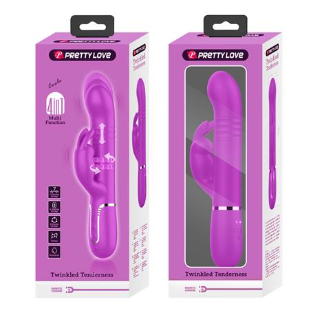 USB Manyetik Şarjlı 7 Titreşim 4 İleri Geri & 4 Rotasyon Fonksiyonlu Teknolojik G-Spot Vajinal Vibratör - BDM1357