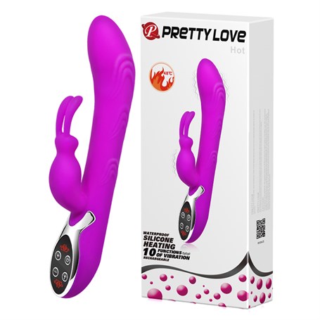 USB Şarjlı 10 Fonksiyonlu Isıtmalı Teknolojik Tavşan Vibratör - B1128