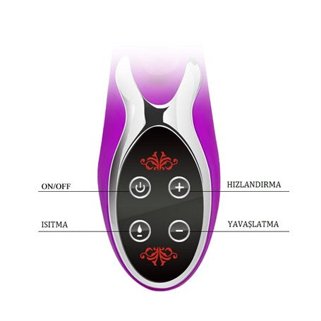 USB Şarjlı 10 Fonksiyonlu Isıtmalı Teknolojik Vibratör - BDM4109