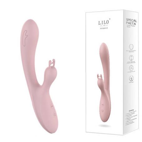 USB Şarjlı 10 Fonksiyonlu Klitoris Uyarıcılı Katlanabilir Teknolojik Tavşan Vibratör - BDM1812
