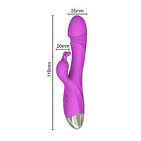USB Şarjlı 10 Fonksiyonlu Klitoris Uyarıcılı Teknolojik Tavşan Vibratör - BDM1810