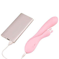 USB Şarjlı 10 Fonksiyonlu Klitoris Uyarıcılı Katlanabilir Teknolojik Tavşan Vibratör - BDM1812