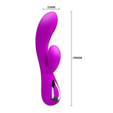USB Şarjlı 10 Fonksiyonlu Klitoris Uyarıcılı Teknolojik Vibratör - B1127