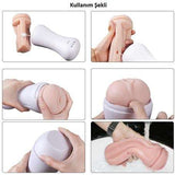 USB u015earjlu0131 10 Fonksiyonlu Sesli &amp; Titreu015fimli Realistik Suni Vajina Mast&uuml;rbat&ouml;r - BDM7005