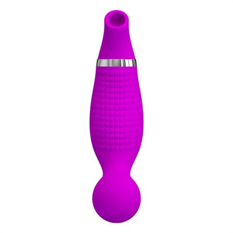 USB Şarjlı 12 Emme ve 12 Titreşim Fonksiyonlu Teknolojik Vibratör- Pecker - BDM1426