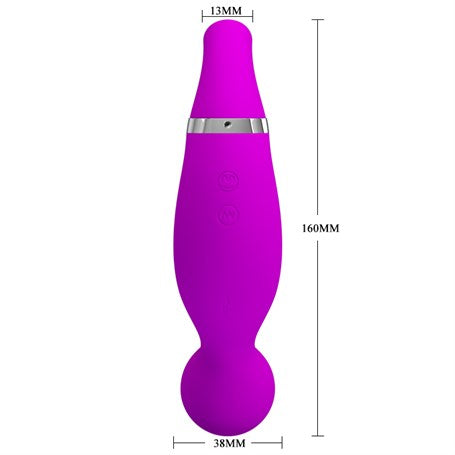 USB Şarjlı 12 Emme ve 12 Titreşim Fonksiyonlu Teknolojik Vibratör- Pecker - BDM1426